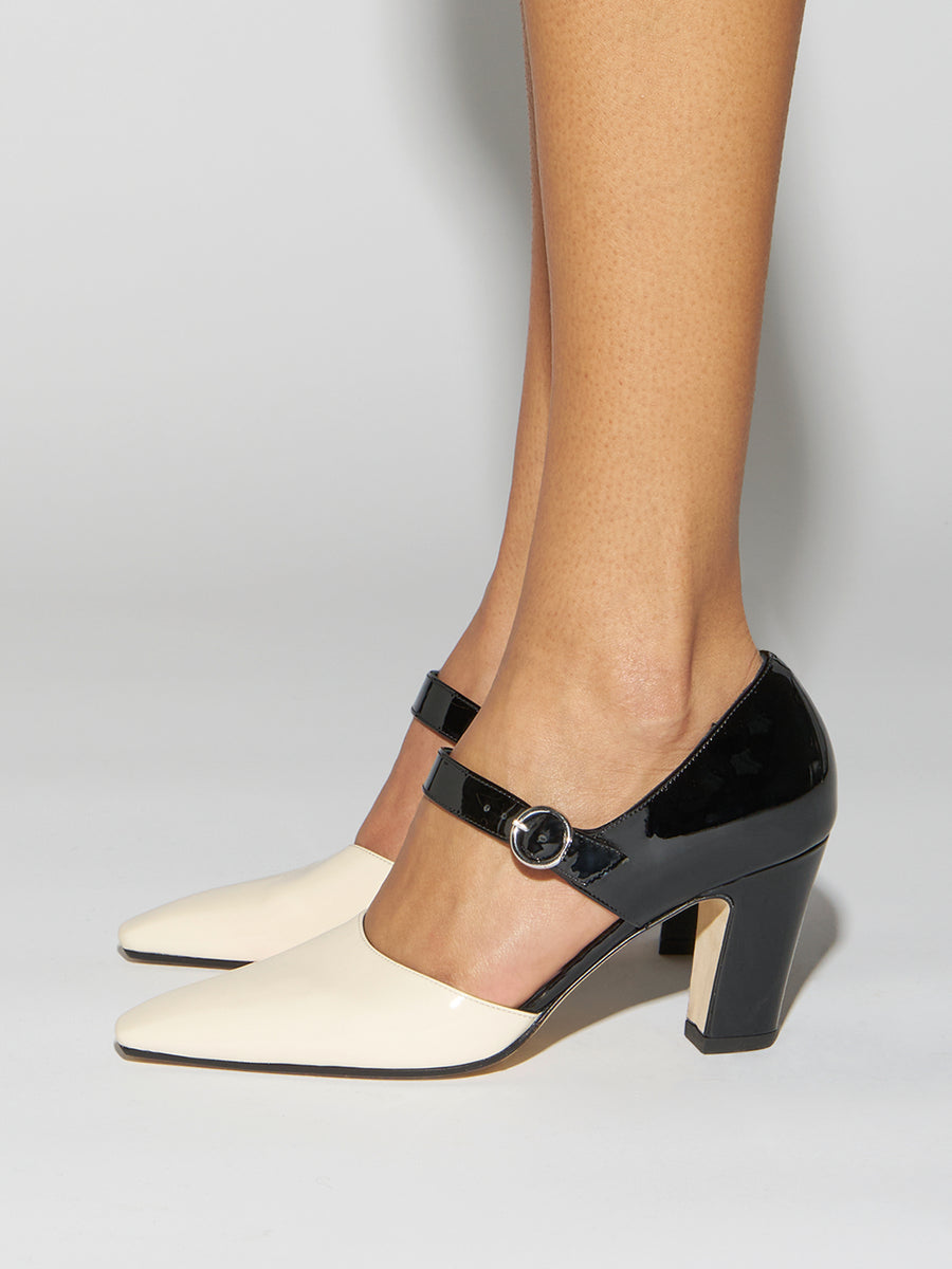 Isidora Duo-Tone Mary-Jane Pumps