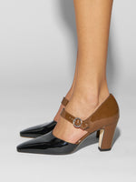 Isidora Duo-Tone Mary-Jane Pumps - Image 6
