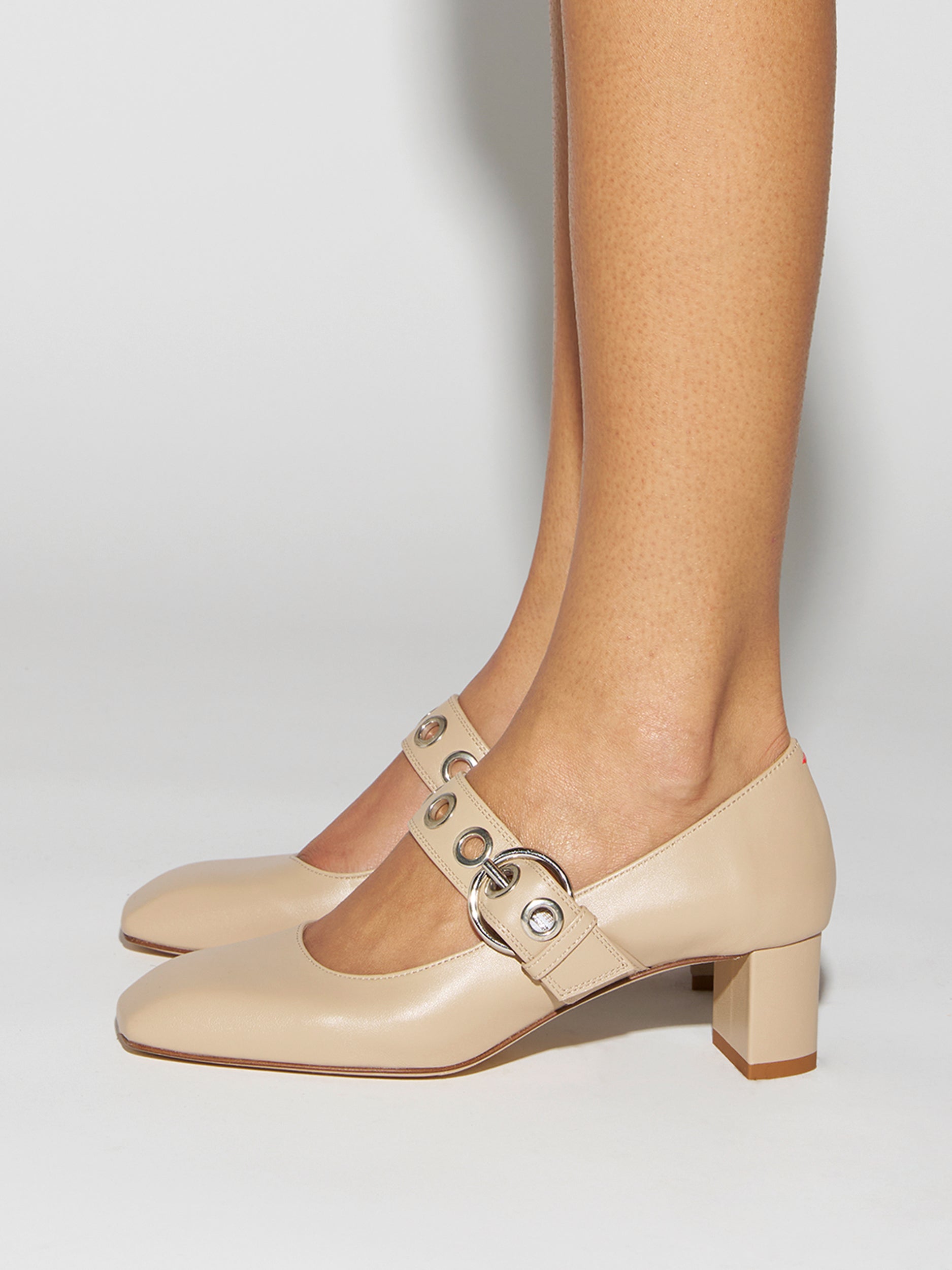 Lina Eyelet Mary-Jane Pumps - Image 6