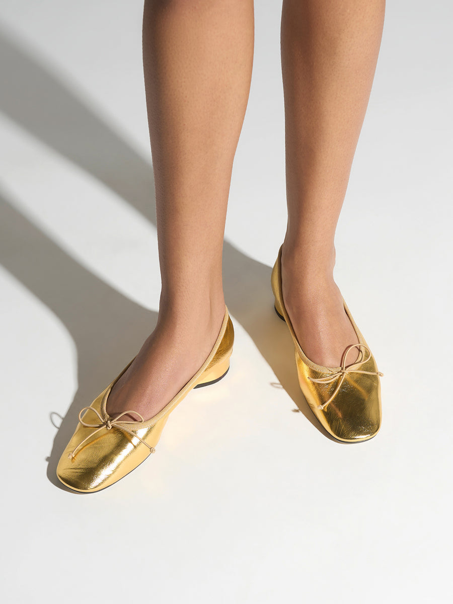 Onda Crackle Ballet Flats