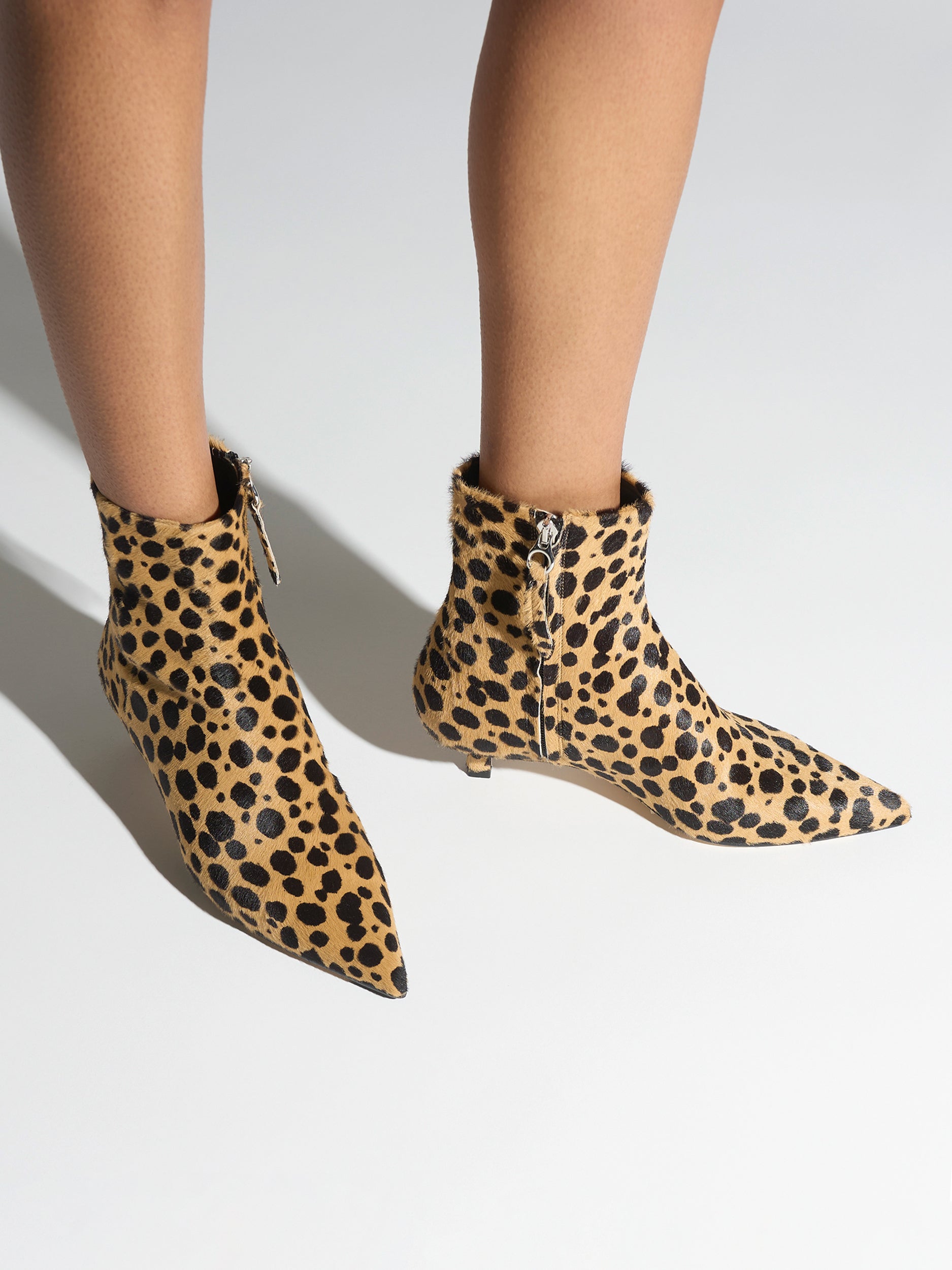 Sofie Leopard Ankle Boots - Image 2