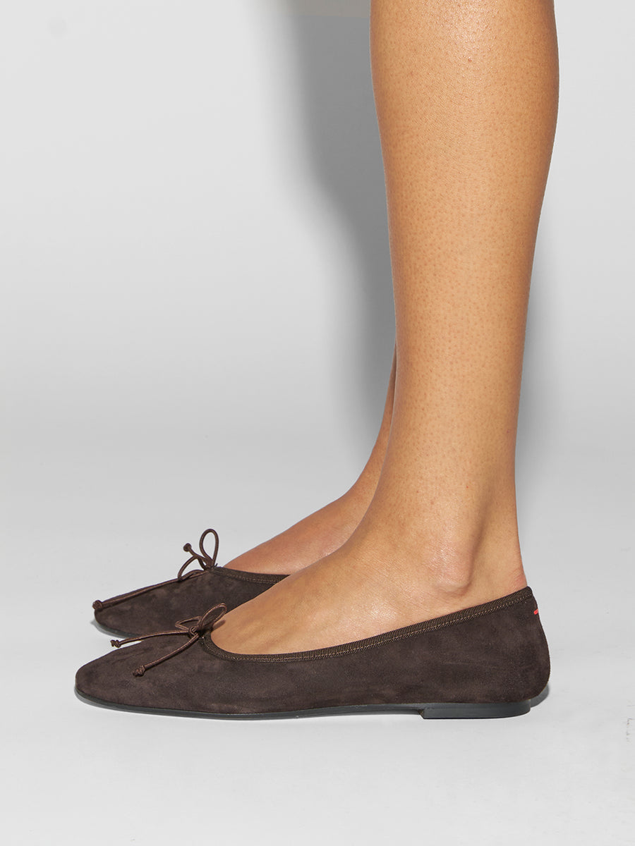 Tiby Suede Ballet Flats