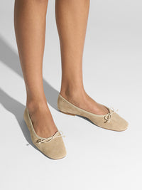 Tiby Suede Ballet Flats