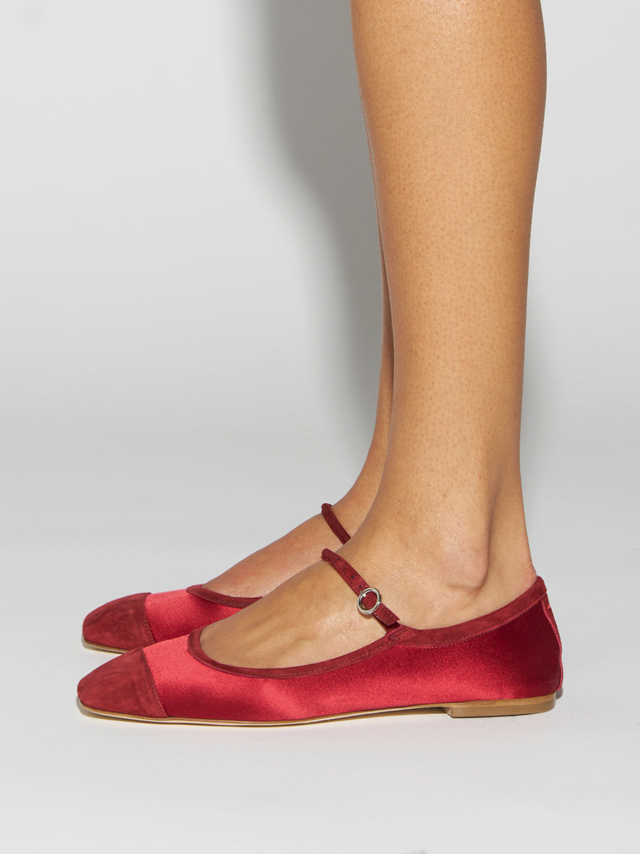 Uma Cap Satin Mary-Janes