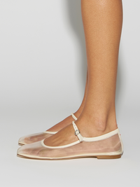 Uma Mesh Mary-Jane Flats