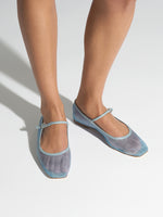 Uma Mesh Mary-Jane Flats - Image 2