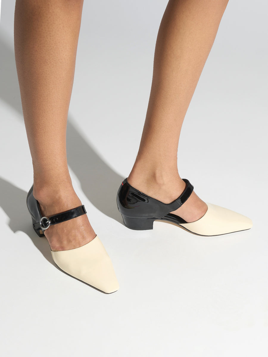 Yara Duo-Tone Mary-Jane Pumps