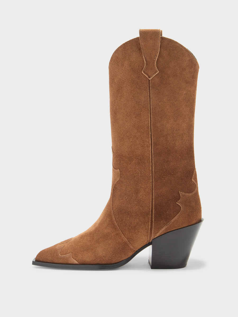 Ariel Suede Cowboy Boots