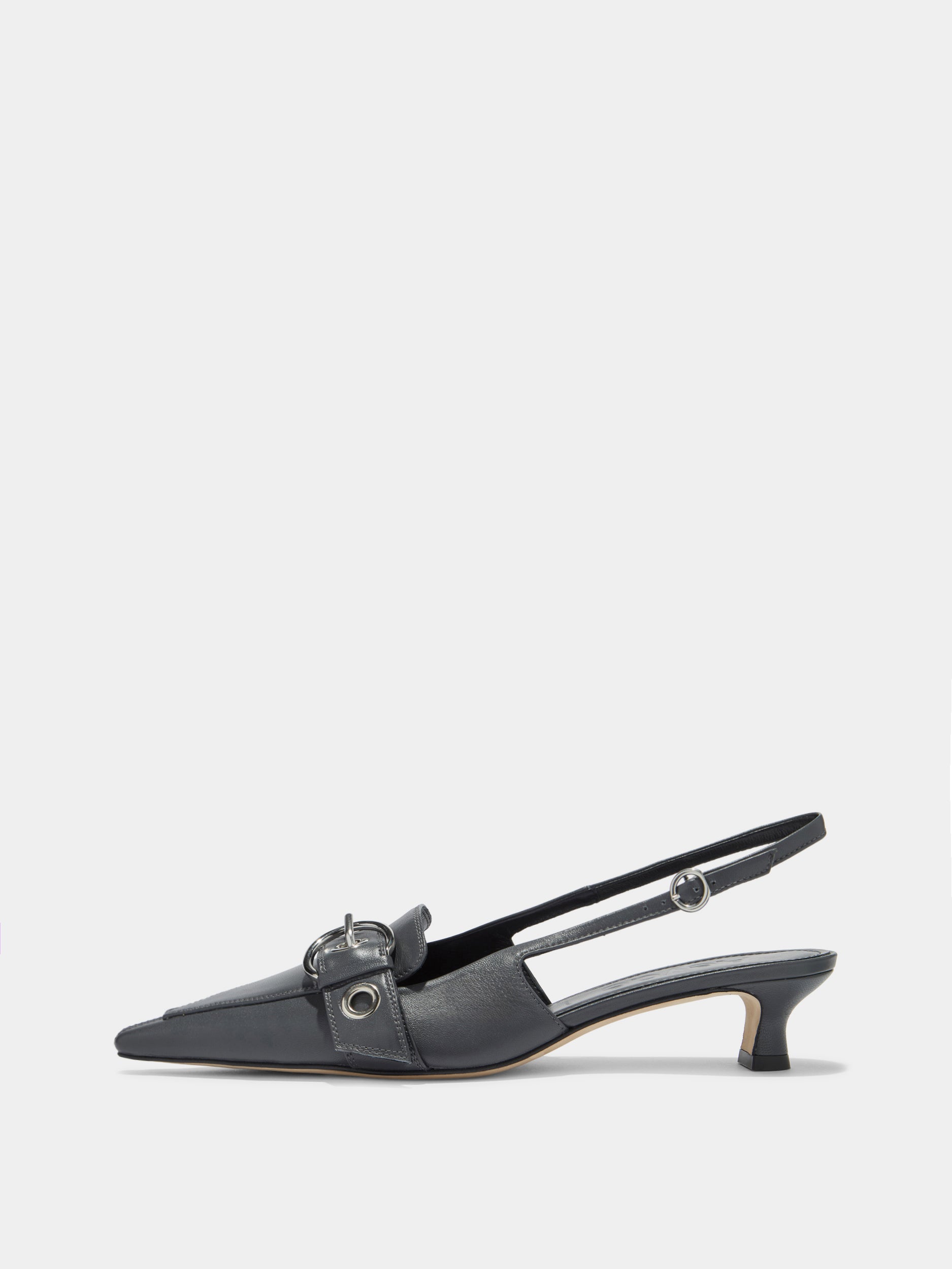 Davina Eyelet Slingback Pumps - Image 1