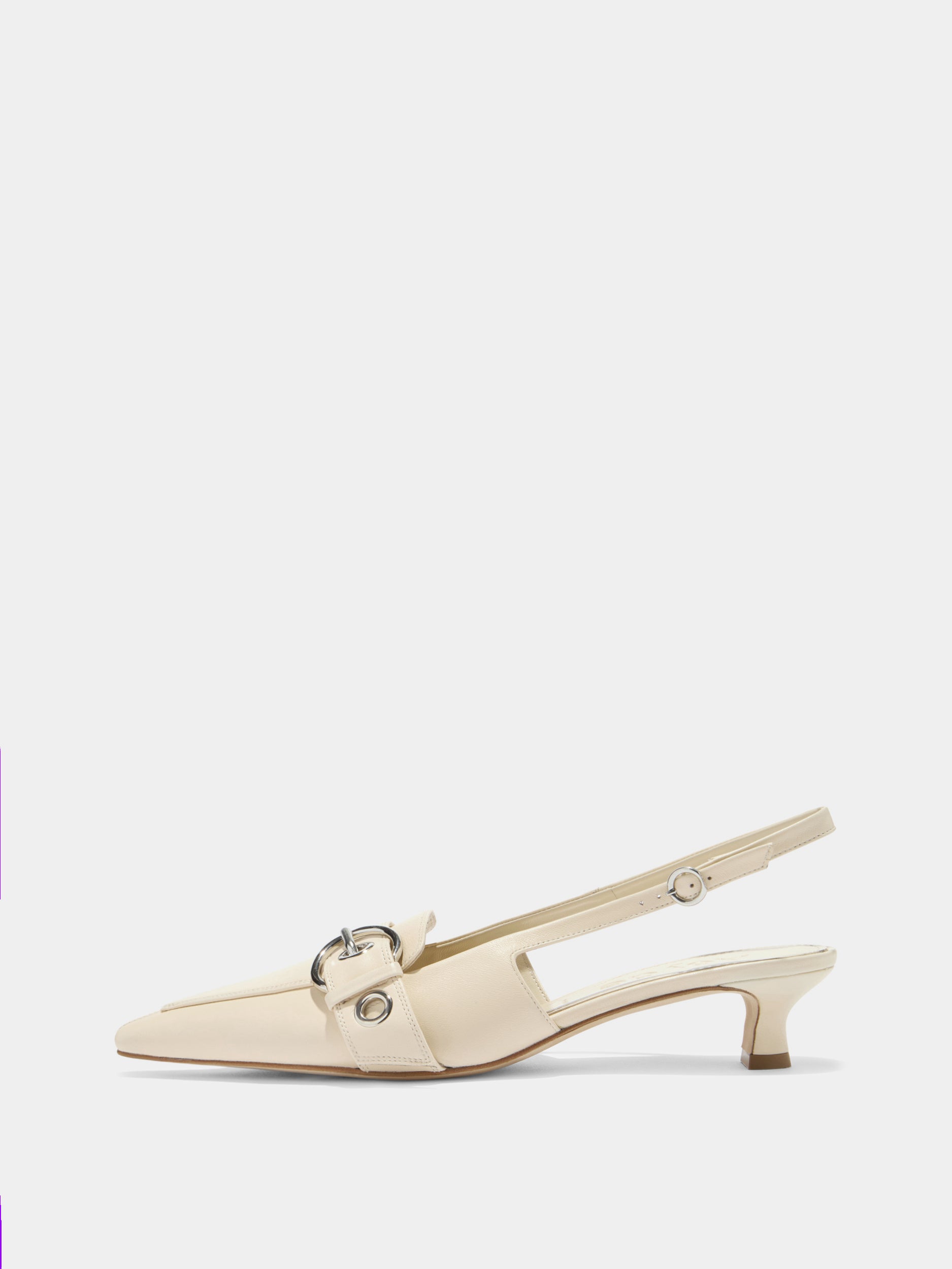 Davina Eyelet Slingback Pumps - Image 1