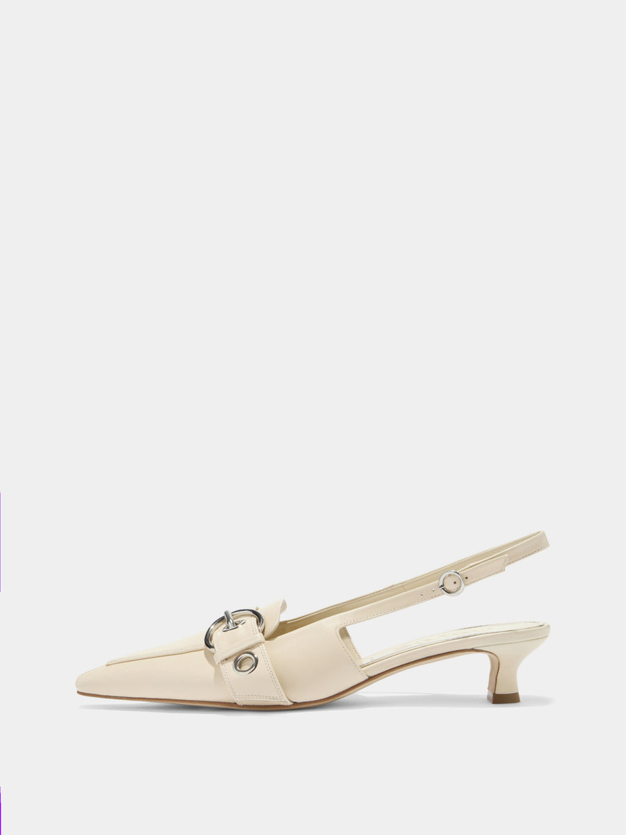 Davina Eyelet Slingback Pumps