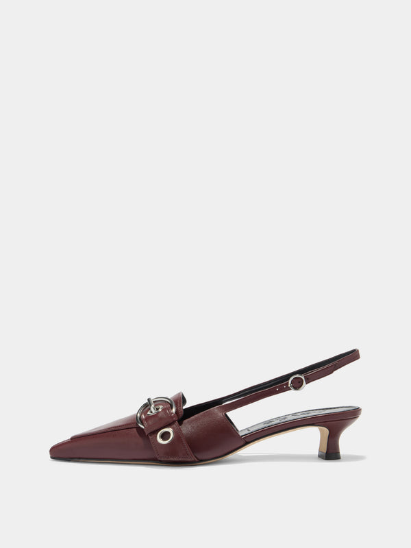 Davina Eyelet Slingback Pumps