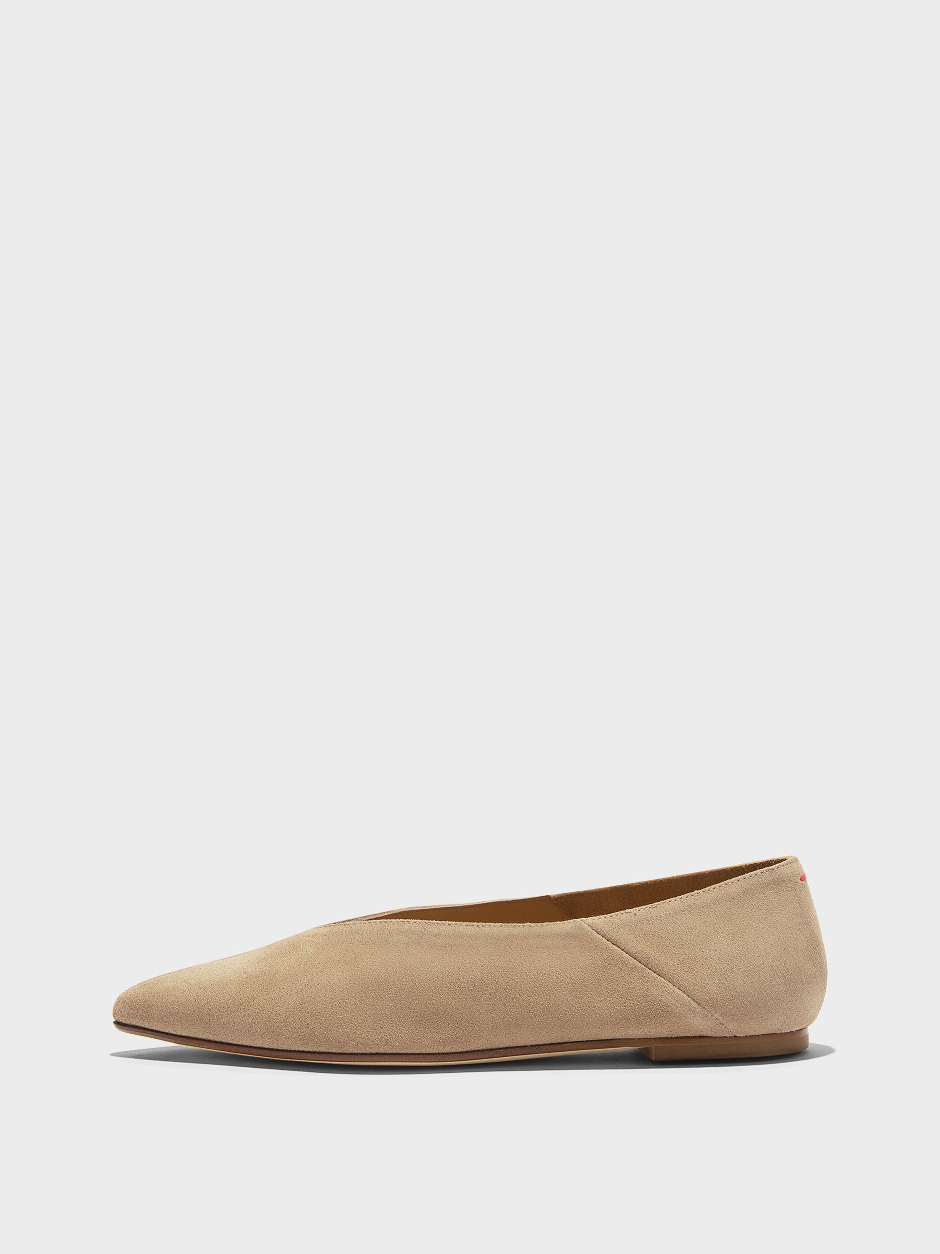 Moa Suede Pointed-Toe Flats - Image 1