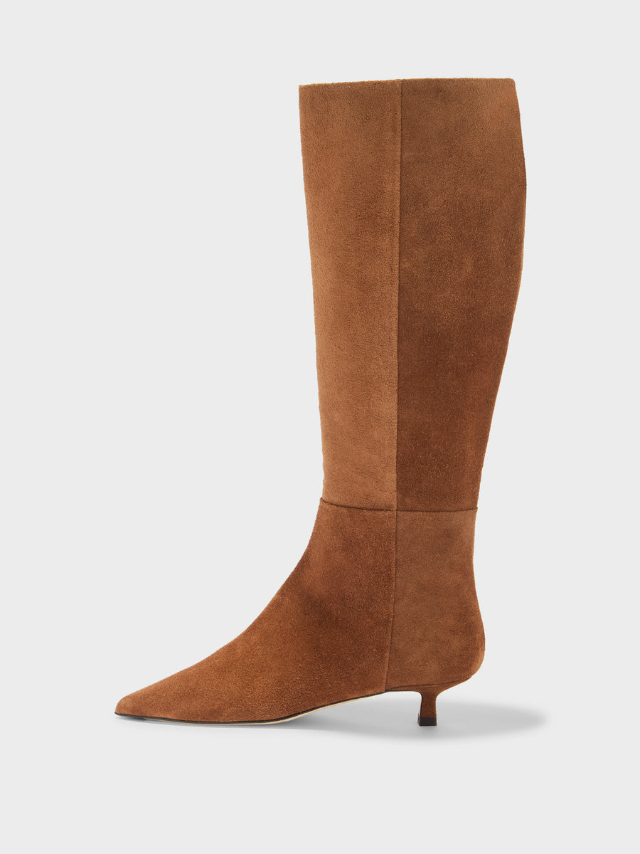 Sabrina Suede Knee-High Boots