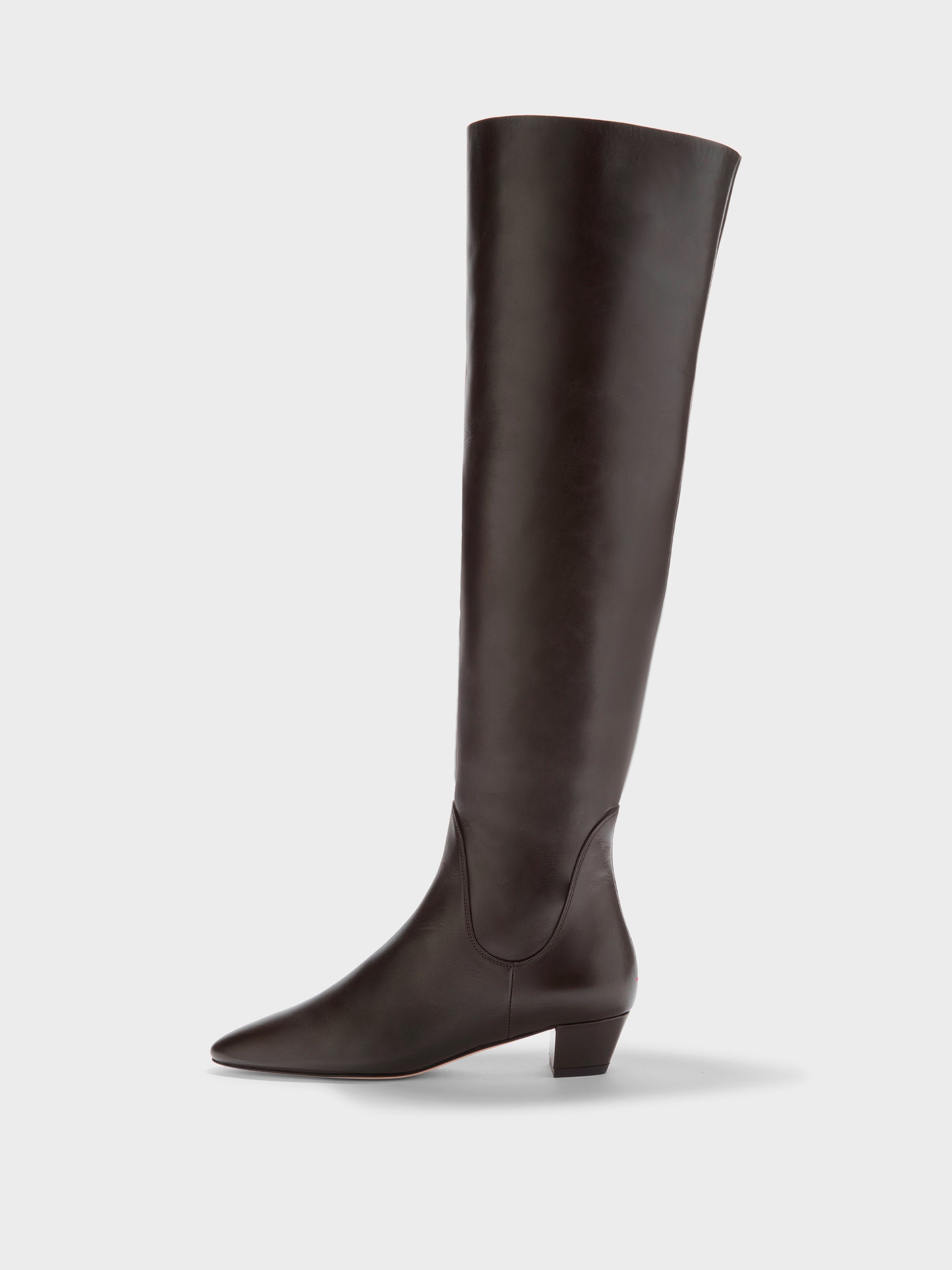 Yonda Leather Over-Knee Boots - Image 1