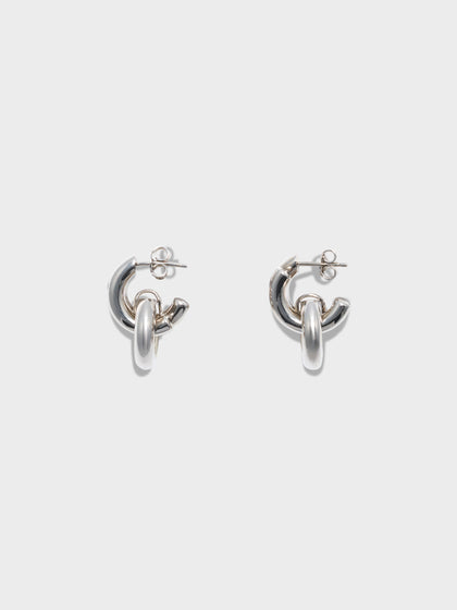 Aeyde | Cyrus Palladium-Plated Hoop Earrings
