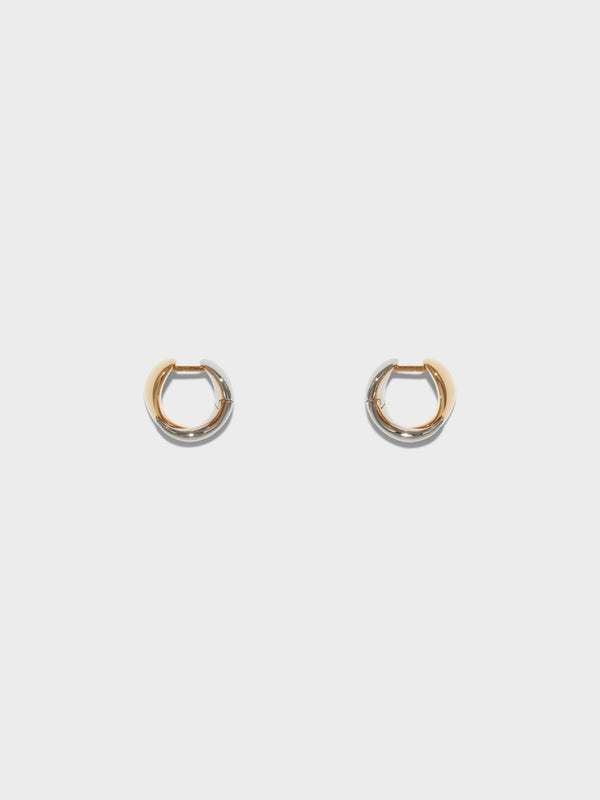 Junior Small 18kt Gold and Palladium-Plated Earrings