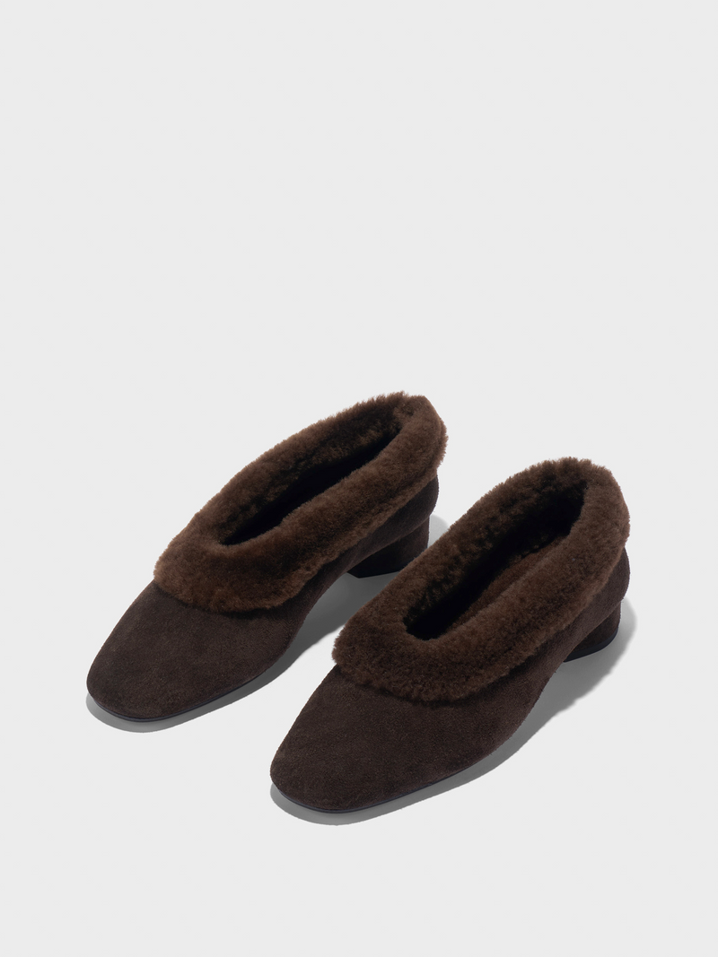 Delia Shearling Flats