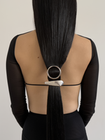 Honor Palladium-Plated Hair Clip - Image 4