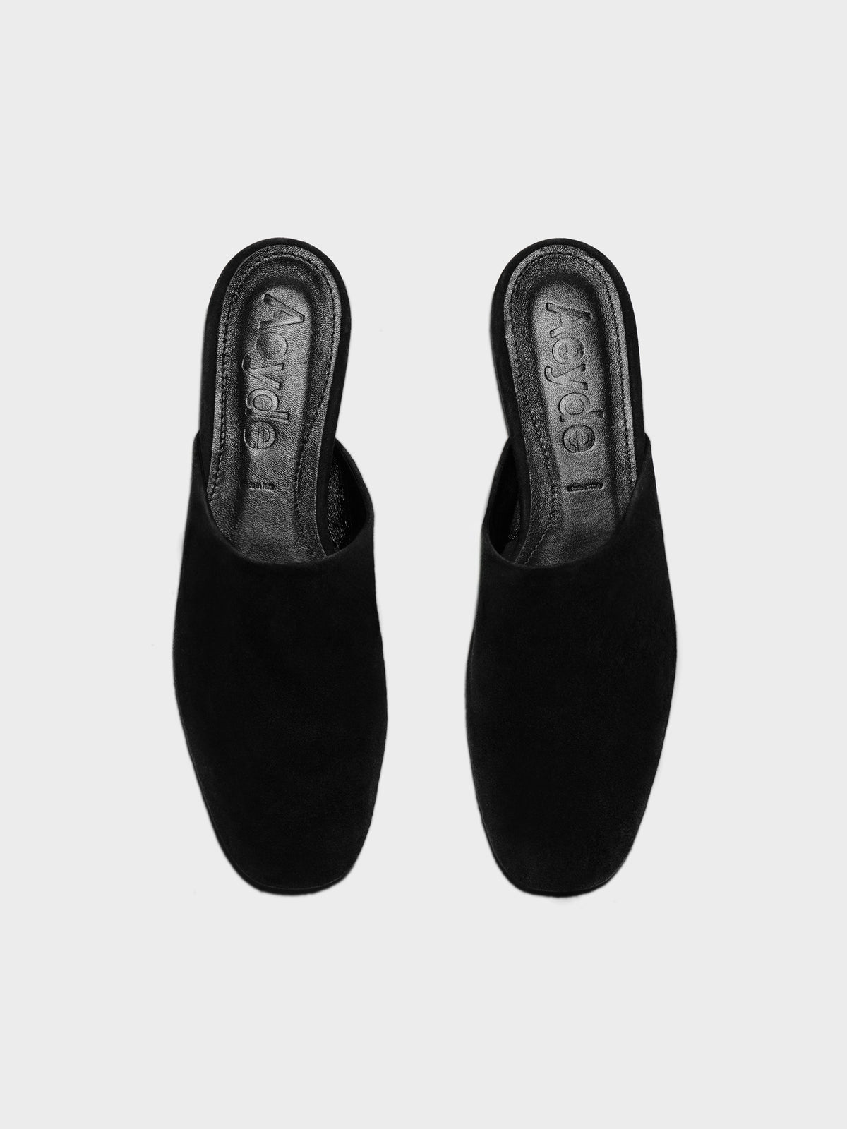 Rega Suede Round-Toe Mules
