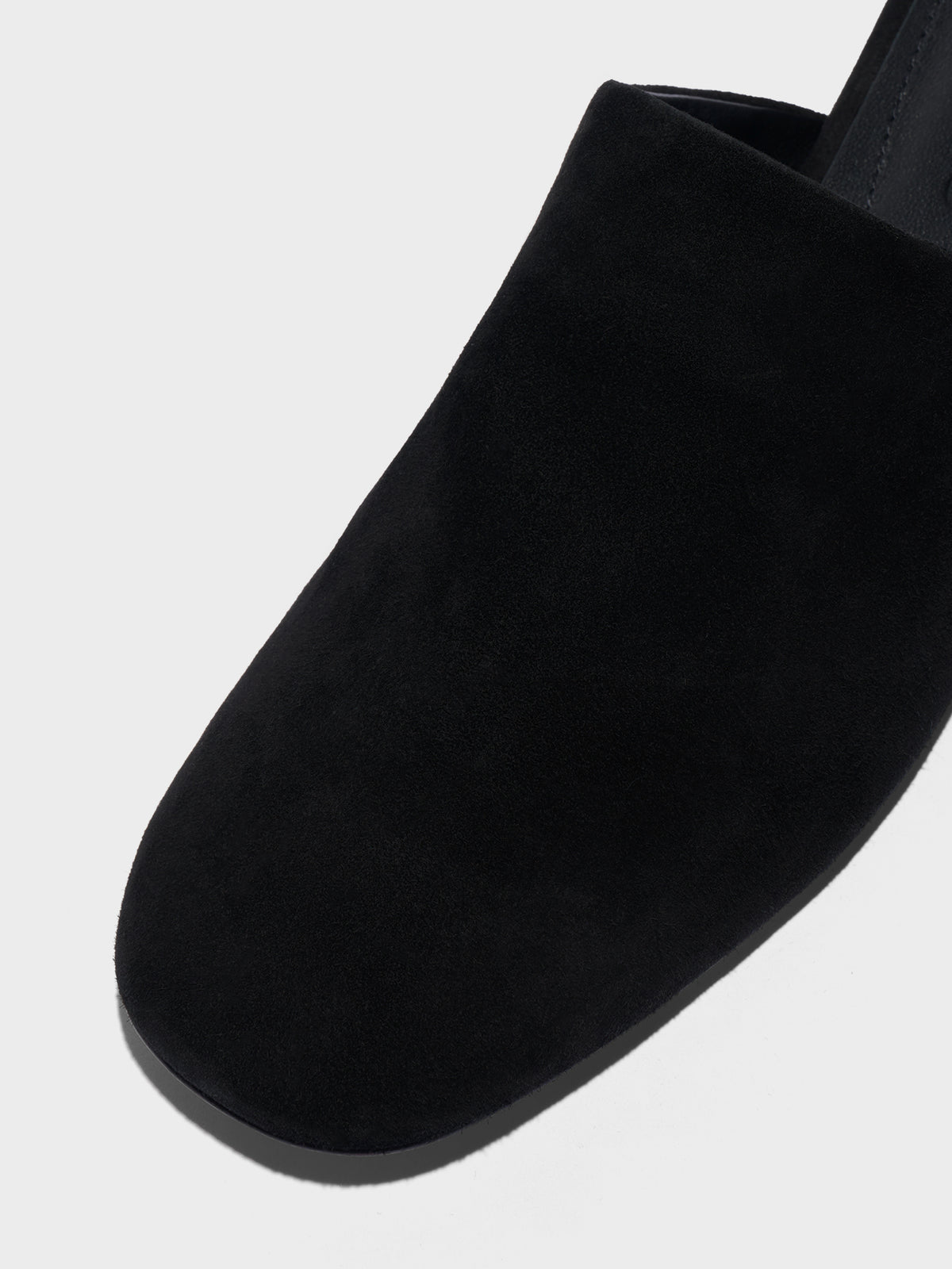 Rega Suede Round-Toe Mules