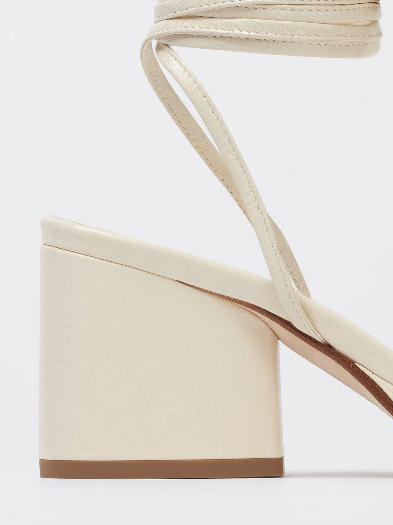 Natania Leather Lace-Up Sandals - Image 3