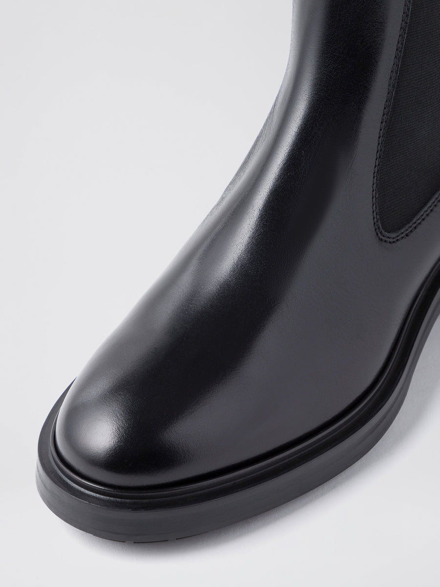 Blanca Leather Knee-High Chelsea Boots