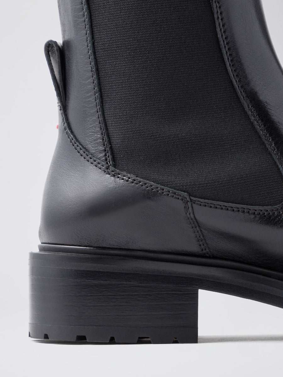 Blanca Leather Knee-High Chelsea Boots