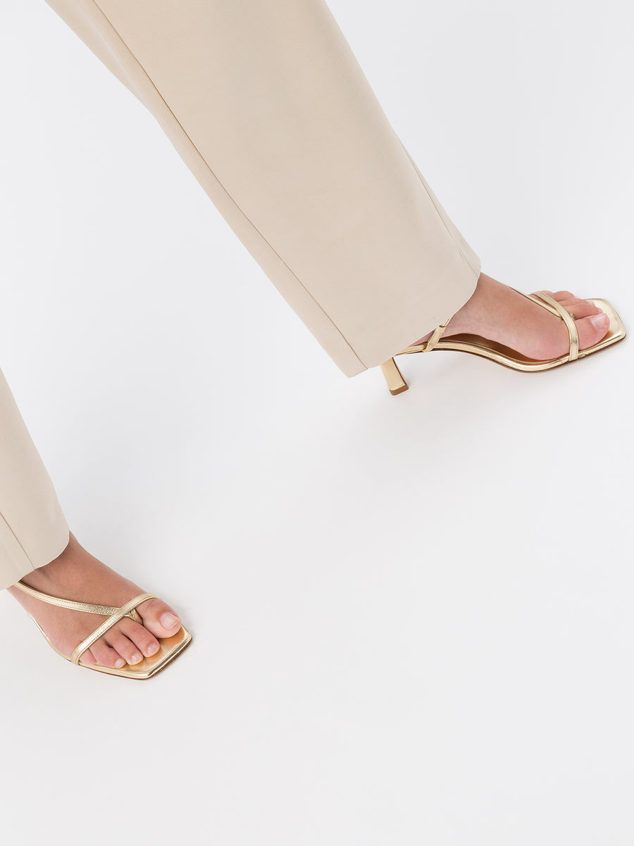 Elise Leather Toe-Post Sandals